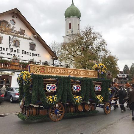 Metzgerei Gasthof Oberhauser - Hotel Zur Post Egling Exterior foto