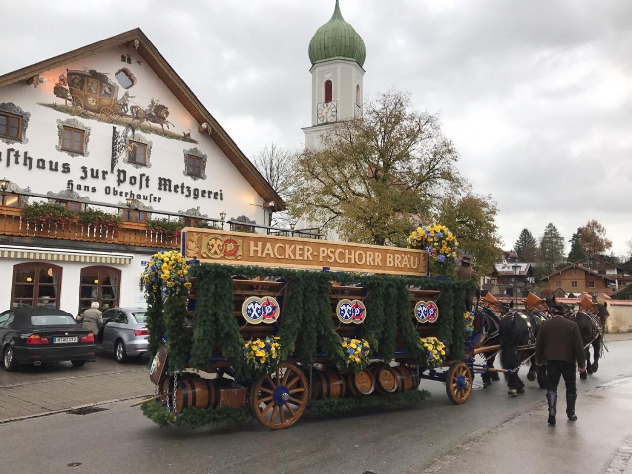 Metzgerei Gasthof Oberhauser - Hotel Zur Post Egling Exterior foto